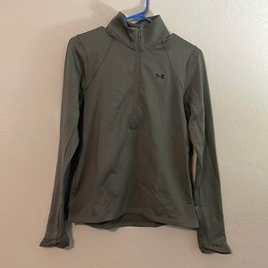 Under Armor Gray Half Zip Pull Over